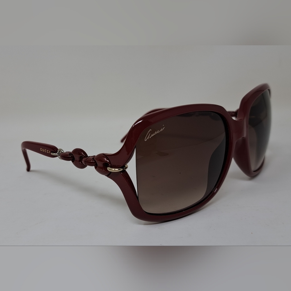 Gucci Womens Marina Chain Sunglasses Red Vintage Y2K GG3597/F/S 3GQJD 58-16-115 - Picture 8 of 16